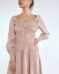 SIXDO Woven Flared Dress 2025